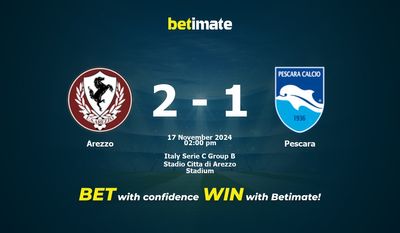 Arezzo vs. Pescara – Vorhersage, Quoten und Wetttipps 17.11.2024
