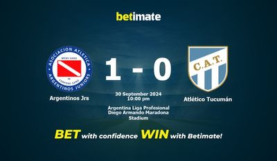Argentinos Jrs vs Atlético Tucumán Prediction, Odds & Betting Tips 09/30/2024