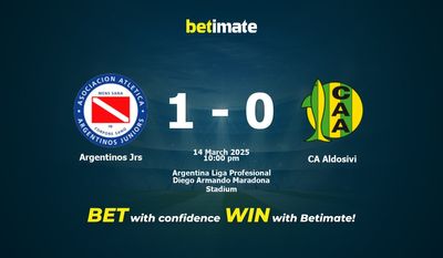 Argentinos Jrs vs CA Aldosivi Prediction, Odds & Betting Tips 03/14/2025
