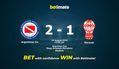 Argentinos Jrs vs Huracan Prediction, Odds & Betting Tips 08/14/2024
