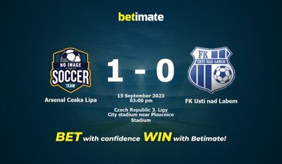 Arsenal Ceska Lipa vs FK Usti nad Labem Prediction, Odds & Betting Tips 09/15/2023
