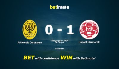 AS Nordia Jerusalem vs Hapoel Marmorek Prediction, Odds & Betting Tips 11/05/2024