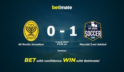 AS Nordia Jerusalem vs Maccabi Ironi Ashdod Prediction, Odds & Betting Tips 04/04/2024