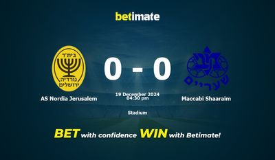 AS Nordia Jerusalem vs Maccabi Shaaraim Prediction, Odds & Betting Tips 12/19/2024