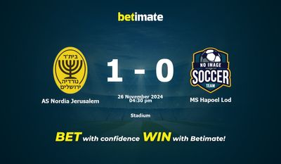 AS Nordia Jerusalem vs MS Hapoel Lod Prediction, Odds & Betting Tips 11/26/2024