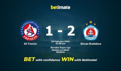 AS Trencin vs Slovan Bratisslav التوقعات، الصعاب ونصائح الرهان 25/02/2024