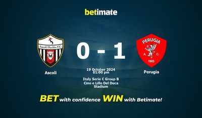 Dự đoán Ascoli vs Perugia, Tỷ lệ cược & Mẹo cá cược 19/10/2024