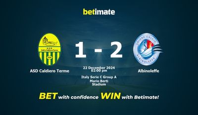 Pronostico, quote e consigli per le scommesse ASD Caldiero Terme vs Albinoleffe 22/12/2024