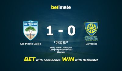 Asd Pineto Calcio vs Carrarese التوقعات، الصعاب ونصائح الرهان 01/03/2024