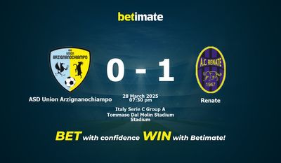 ASD Union Arzignanochiampo vs Renate Prediction, Odds & Betting Tips 03/28/2025