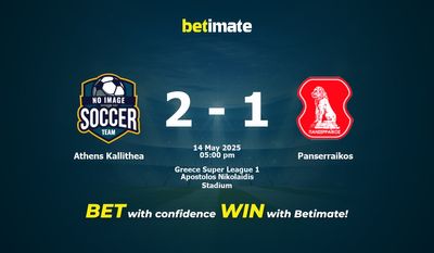 Athens Kallithea vs Panserraikos Prediction, Odds & Betting Tips 05/14/2025