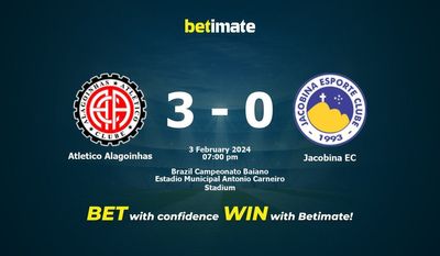 Atletico Alagoinhas vs Jacobina EC Prediction, Odds & Betting Tips 02/03/2024