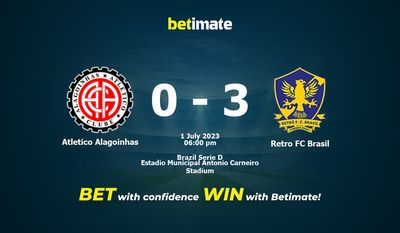 Atletico Alagoinhas vs Retro FC Brasil Prediction, Odds & Betting Tips 07/01/2023
