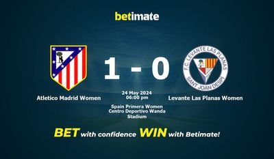 Atletico Madrid Women vs Levante Las Planas Women Prediction, Odds & Betting Tips 05/24/2024