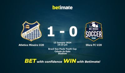 Atletico Mineiro U20 বনাম Sfera FC U20 ভবিষ্যদ্বাণী, প্রতিকূলতা এবং বাজির টিপস 01/13/2024