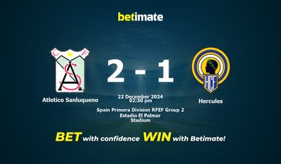 Atletico Sanluqueno vs. Hercules – Vorhersage, Quoten und Wetttipps 22.12.2024