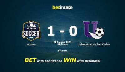 Aurora vs Universidad de San Carlos Prediction, Odds & Betting Tips 01/20/2024