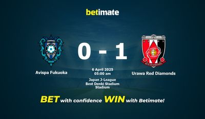 Avispa Fukuoka vs Urawa Red Diamonds Prediction, Odds & Betting Tips 04/06/2025