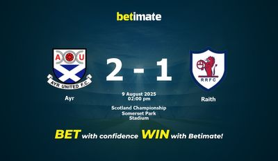 Ayr vs Raith Prediction, Odds & Betting Tips 08/09/2025