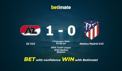 AZ U19 vs أتلتيكو مدريد تحت 19 سنة التوقعات، الصعاب ونصائح الرهان 07/02/2024