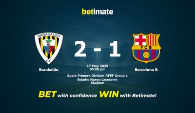 Barakaldo vs Barcelona B Prediction, Odds & Betting Tips 05/17/2025