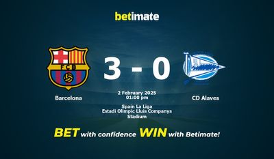 Pronóstico Barcelona vs CD Alavés, cuotas y consejos de apuestas 02/02/2025
