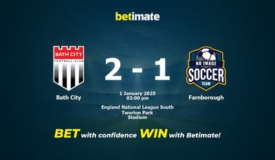 Bath City vs Farnborough Prediction, Odds & Betting Tips 01/01/2025
