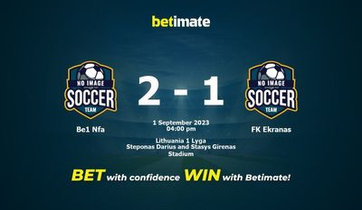 Be1 Nfa vs FK Ekranas Prediction, Odds & Betting Tips 09/01/2023