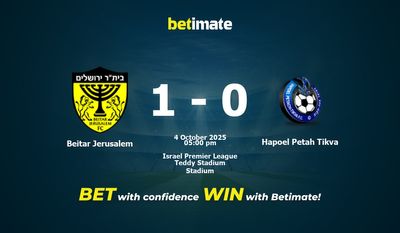 Beitar Jerusalem vs Hapoel Petah Tikva Prediction, Odds & Betting Tips 10/04/2025