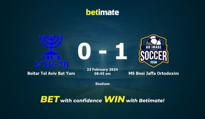 Beitar Tel Aviv Bat Yam vs MS Bnei Jaffa Ortodoxim 预测、赔率和投注技巧 02/23/2024