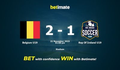 Belgium U19 vs Rep Of Ireland U19 Prediction, Odds & Betting Tips 11/21/2023