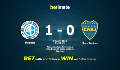 Belgrano vs Boca Juniors Prediction, Odds & Betting Tips 04/12/2025