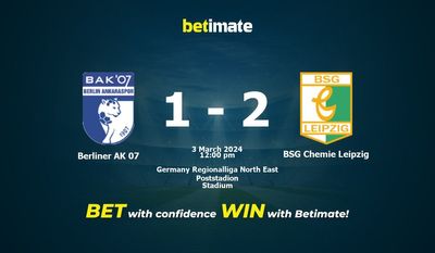 Berliner AK 07 বনাম BSG Chemie Leipzig ভবিষ্যদ্বাণী, মতভেদ এবং বাজির টিপস 03/03/2024