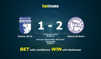 Berliner AK 07 vs Viktoria 89 Berlin 预测、赔率和投注技巧 02/02/2024