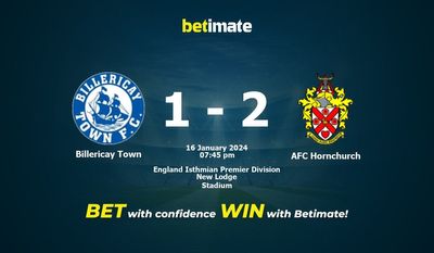 Billericay Town বনাম AFC Hornchurch ভবিষ্যদ্বাণী, প্রতিকূলতা এবং বাজির টিপস 01/16/2024
