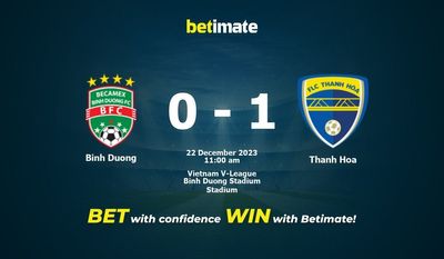 Binh Duong vs Thanh Hoa 预测、赔率和投注技巧 12/22/2023