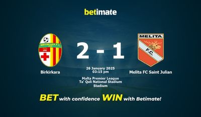 Predicción, cuotas y consejos de apuestas Birkirkara vs Melita FC Saint Julian 26/01/2025