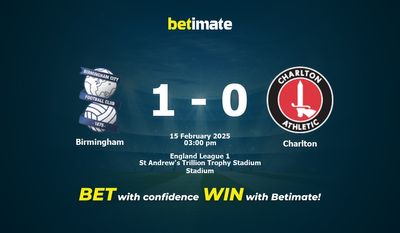 Pronóstico, probabilidades y consejos de apuestas para Birmingham vs Charlton 15/02/2025