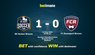 BK Hacken Women vs FC Rosengard Women Prediction, Odds & Betting Tips 05/13/2024