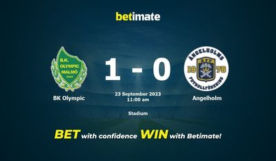 BK Olympic vs Angelholm Prediction, Odds & Betting Tips 09/23/2023