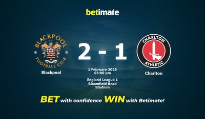 Pronóstico, probabilidades y consejos de apuestas para el partido Blackpool vs Charlton 01/02/2025