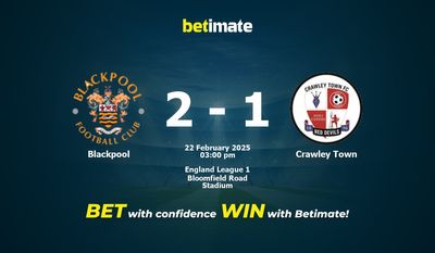 Blackpool vs. Crawley Town – Vorhersage, Quoten und Wetttipps 22.02.2025