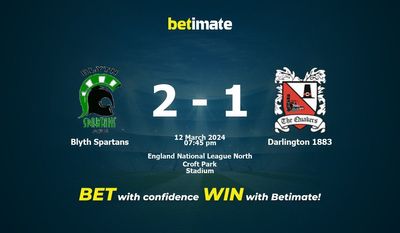 Blyth Spartans vs Darlington 1883 التوقعات، الصعاب ونصائح الرهان 12/03/2024