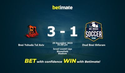 Bnei Yehuda Tel Aviv vs Ihud Bnei Shfaram التوقعات، الاحتمالات ونصائح الرهان 29/12/2023