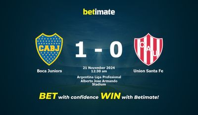 Boca Juniors vs Union Santa Fe Prediction, Odds & Betting Tips 11/21/2024