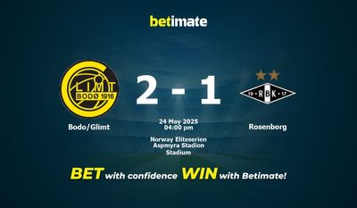 Bodo/Glimt vs Rosenborg Prediction, Odds & Betting Tips 05/24/2025