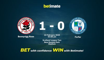 Bonnyrigg Rose vs Forfar Pronostic, cotes et conseils de paris 22/02/2025
