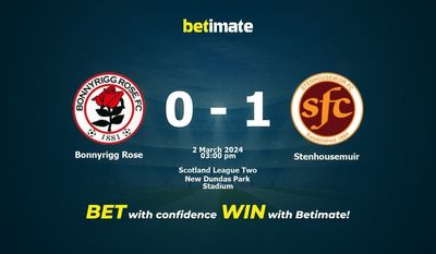 Bonnyrigg Rose vs Stenhousemuir 预测、赔率和投注技巧 03/02/2024