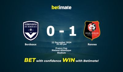 Bordeaux vs Rennes Pronostic, cotes et conseils de paris 22/12/2024