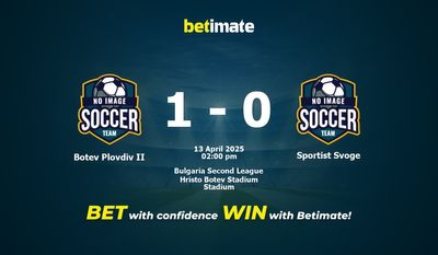 Botev Plovdiv II vs Sportist Svoge Prediction, Odds & Betting Tips 04/13/2025